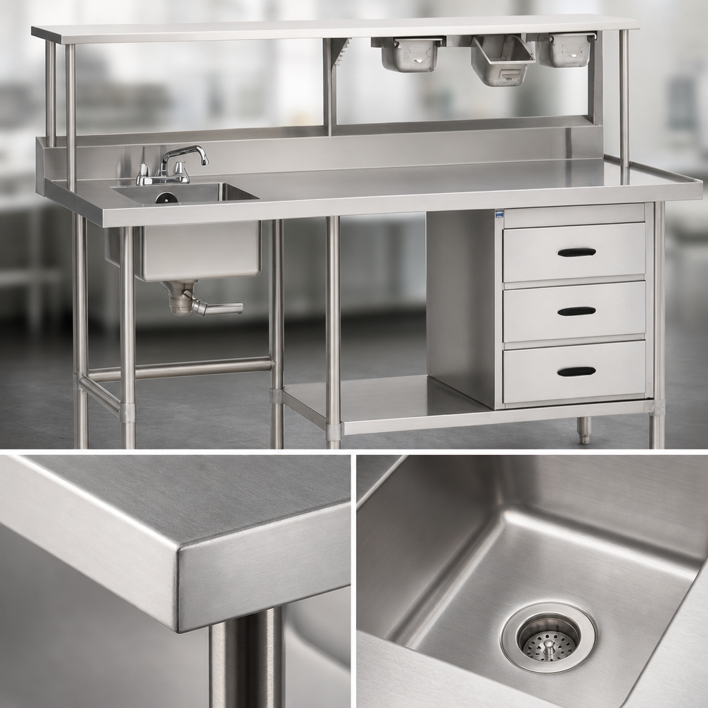 14-Gauge Stainless Steel Construction