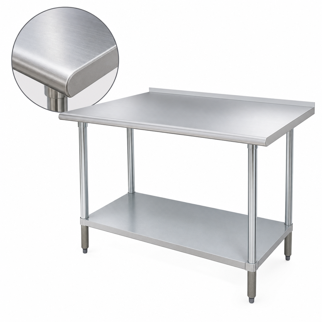 16-Gauge 304 Stainless Steel Top