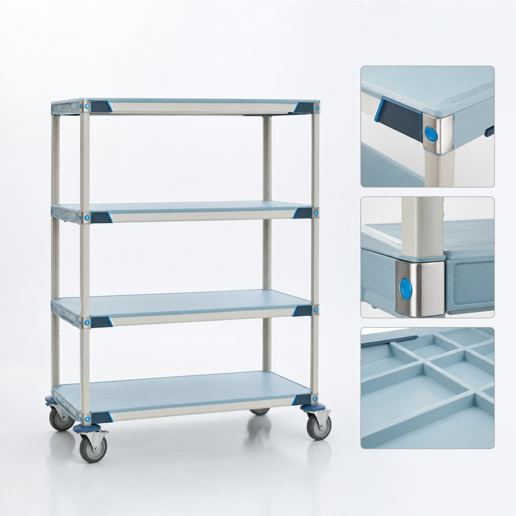 All-Polymer Shelving Construction