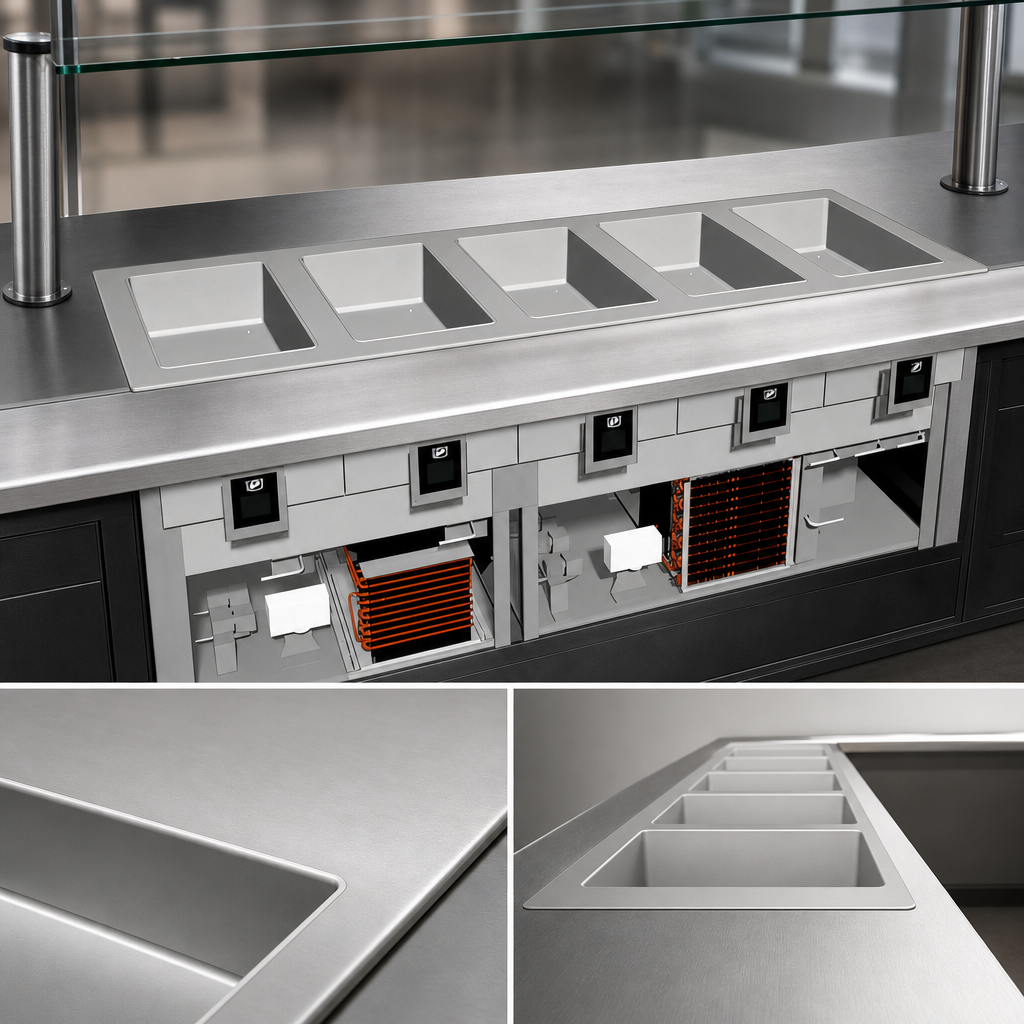 Top Mount with Flush Pan Design