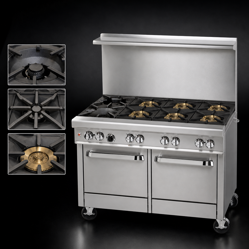 Six-Burner Top Configuration