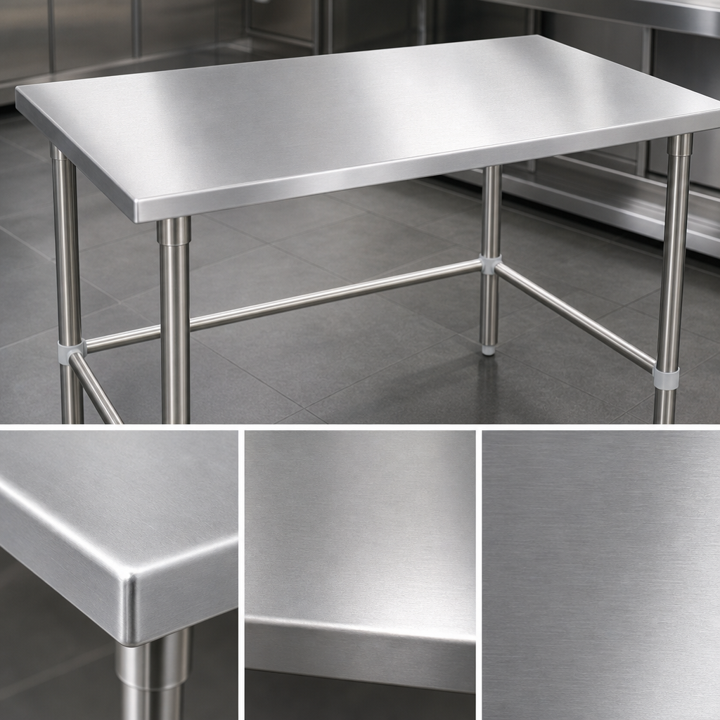 16-Gauge Stainless Steel Top