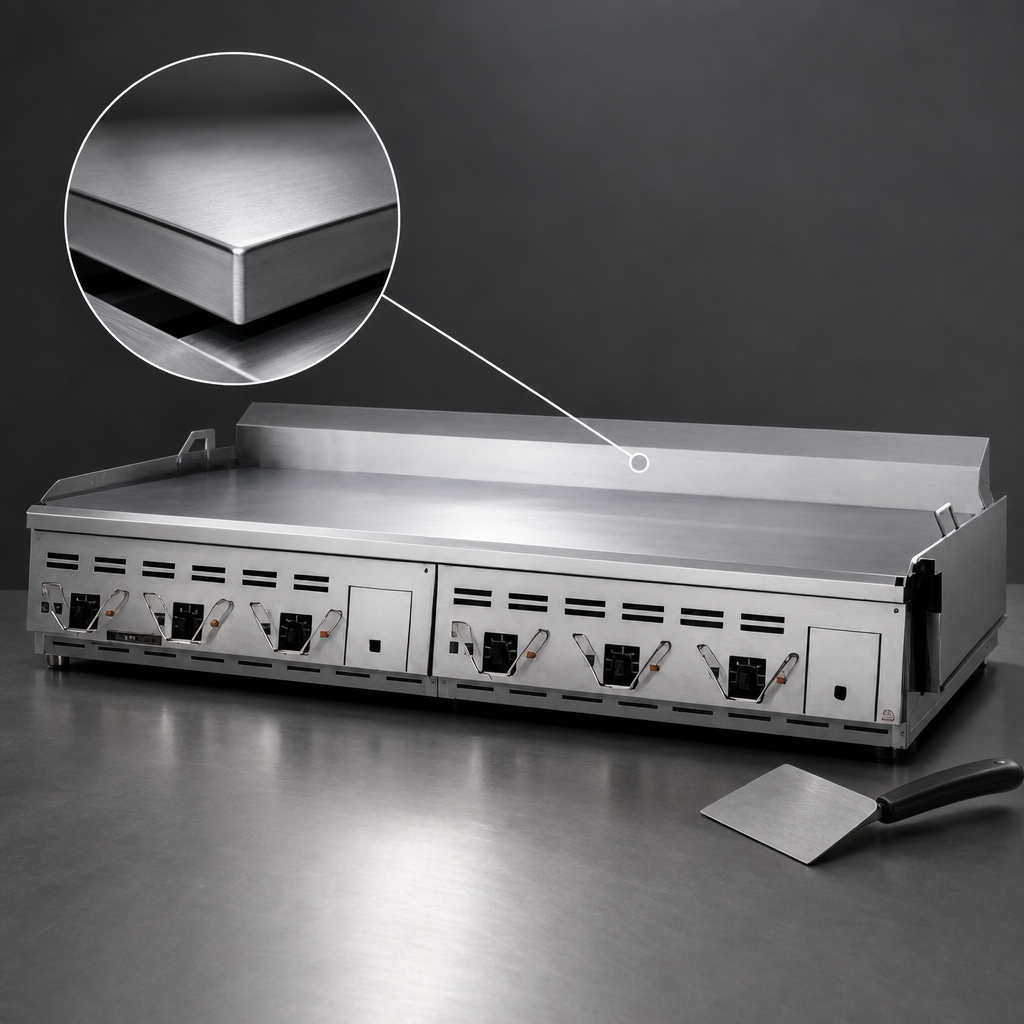 Polished Steel Griddle Plate