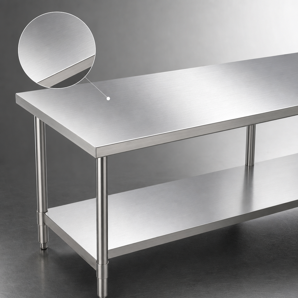 18-Gauge 304 Stainless Steel Top