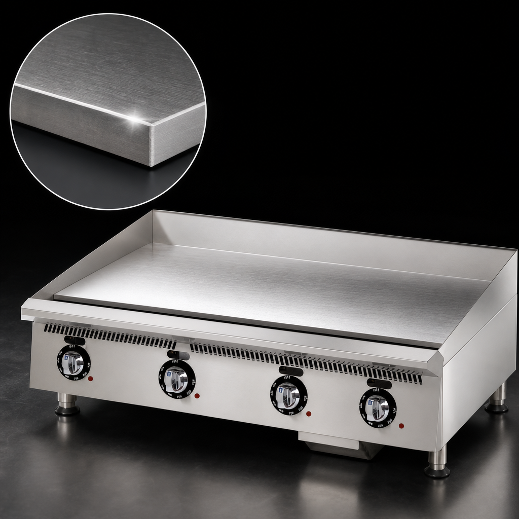 Chrome-Plated T1 Steel Griddle Plate