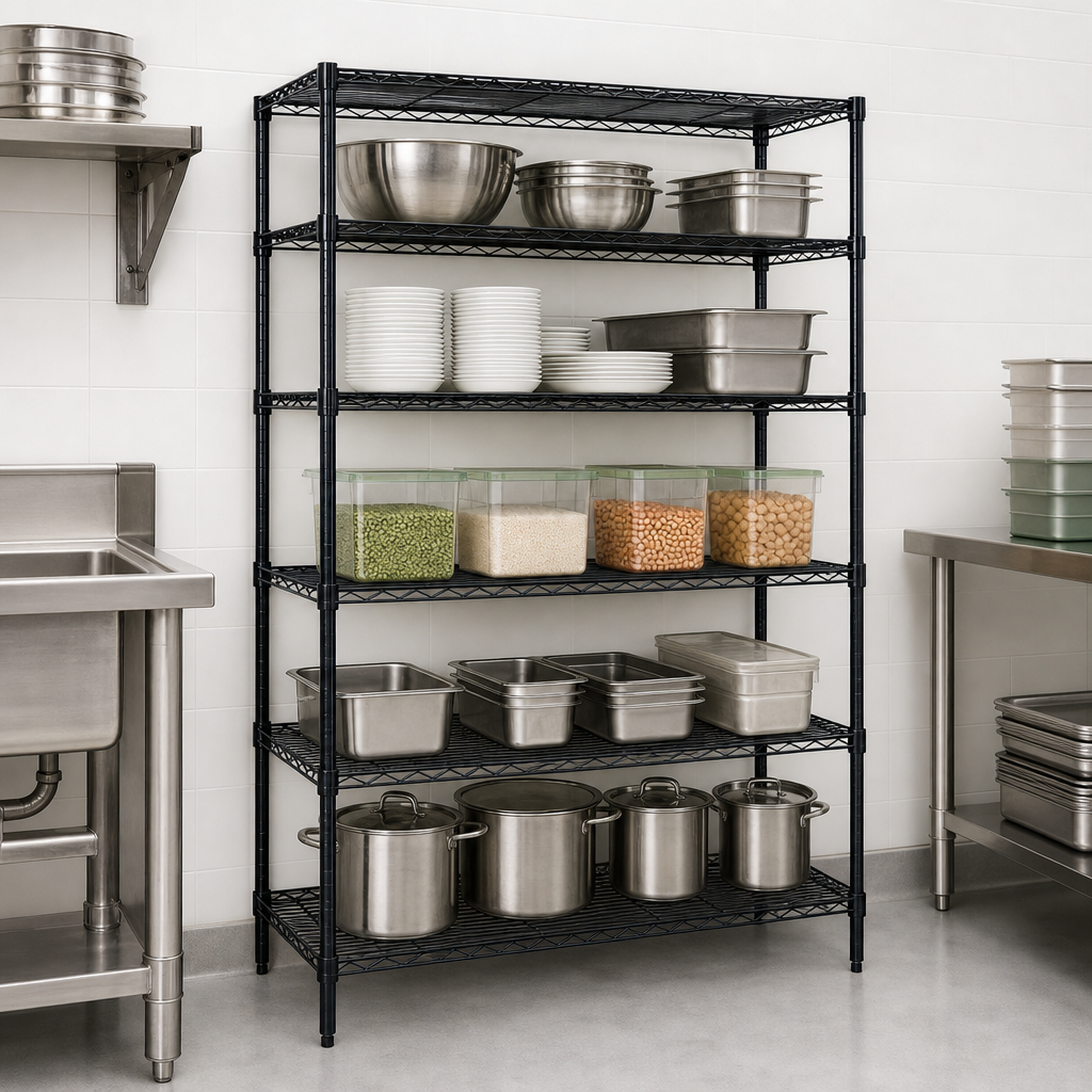 Five Wire Shelves