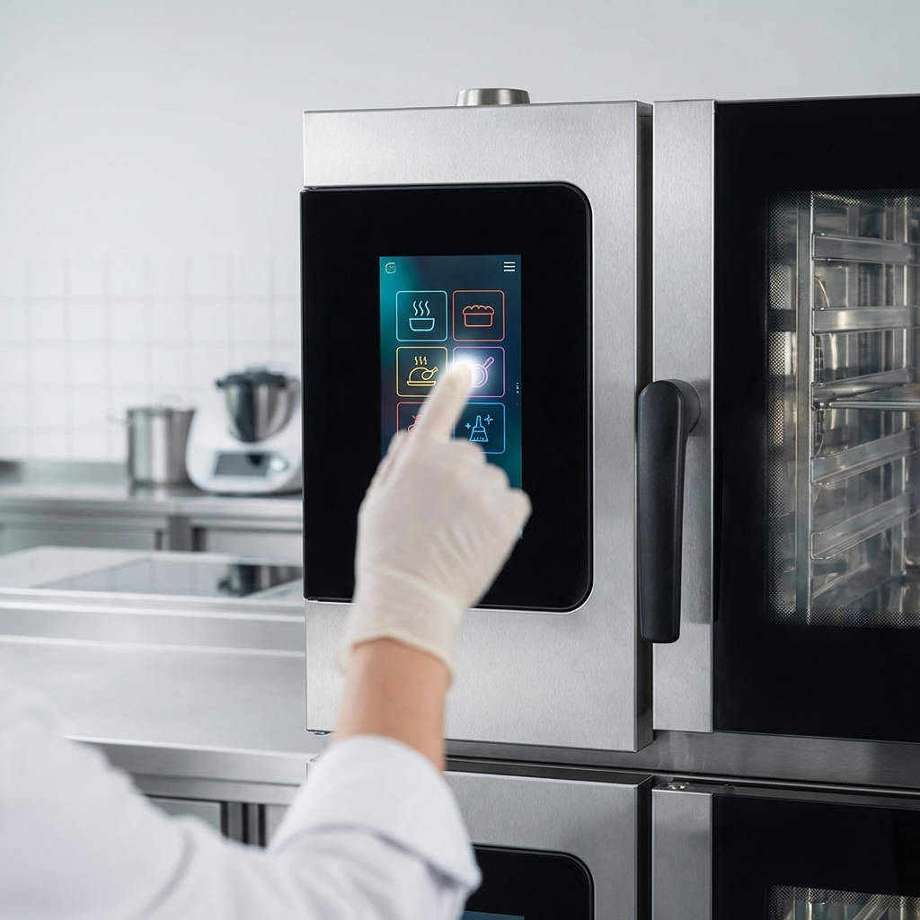 Effortlessly manage your kitchen operations with the intuitive and responsive easyTouch control panel.