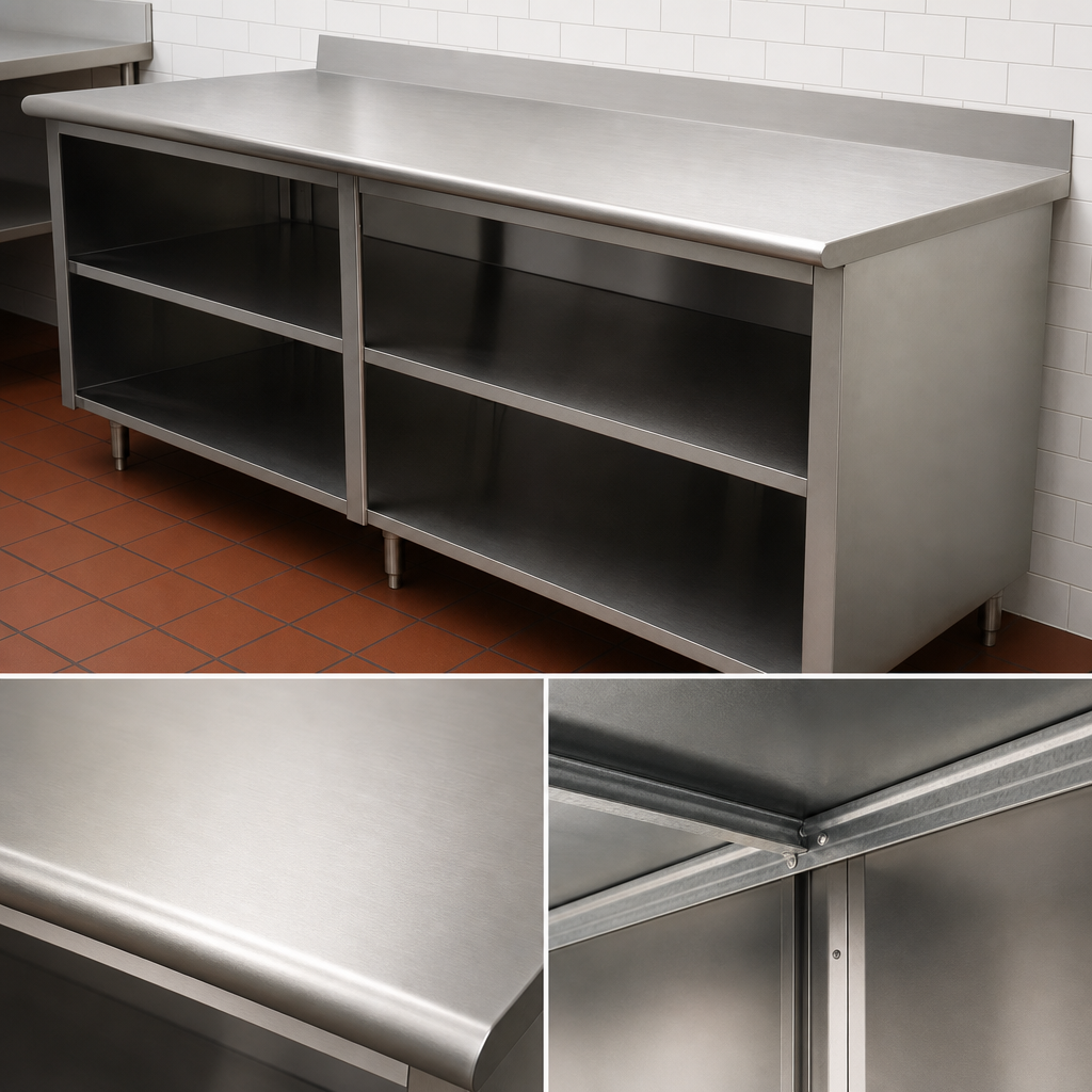 16 Gauge 304 Stainless Steel Top