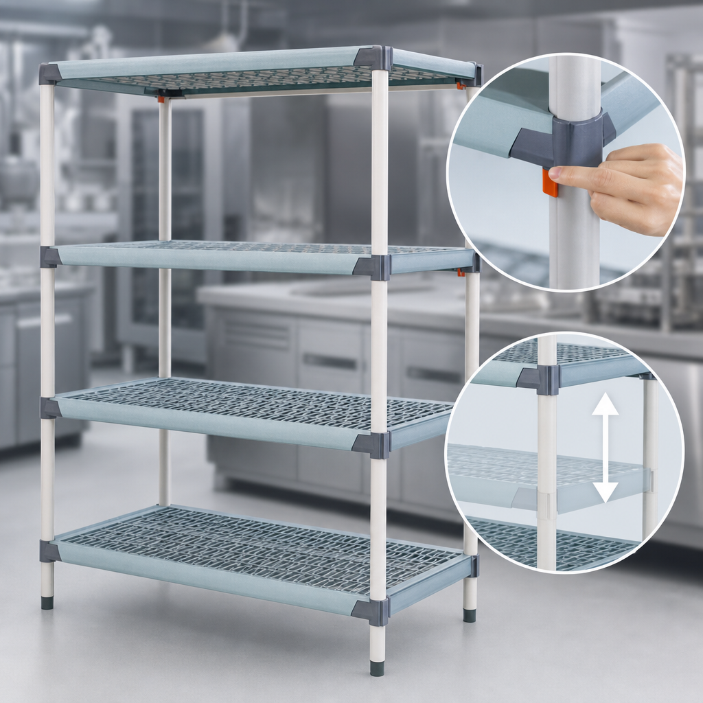 Quick-Adjust Shelves