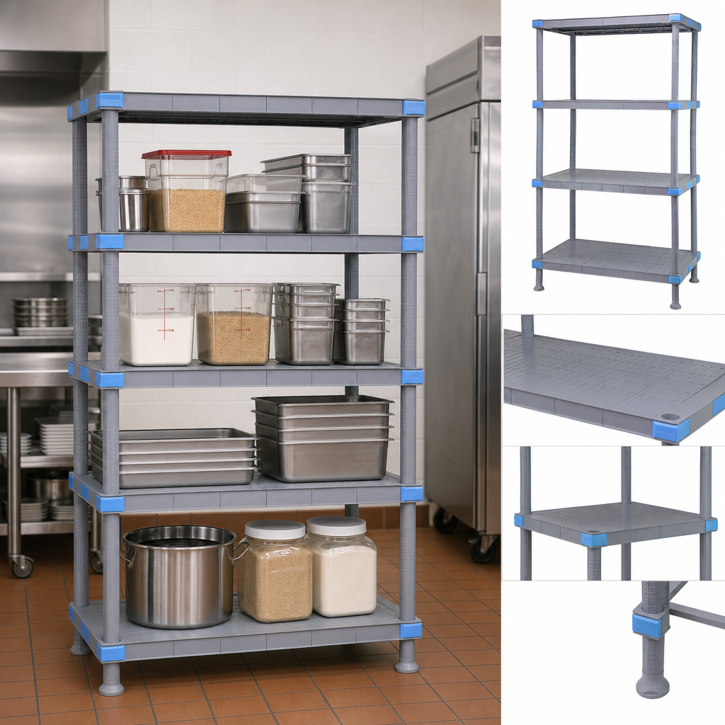Four Solid Shelves