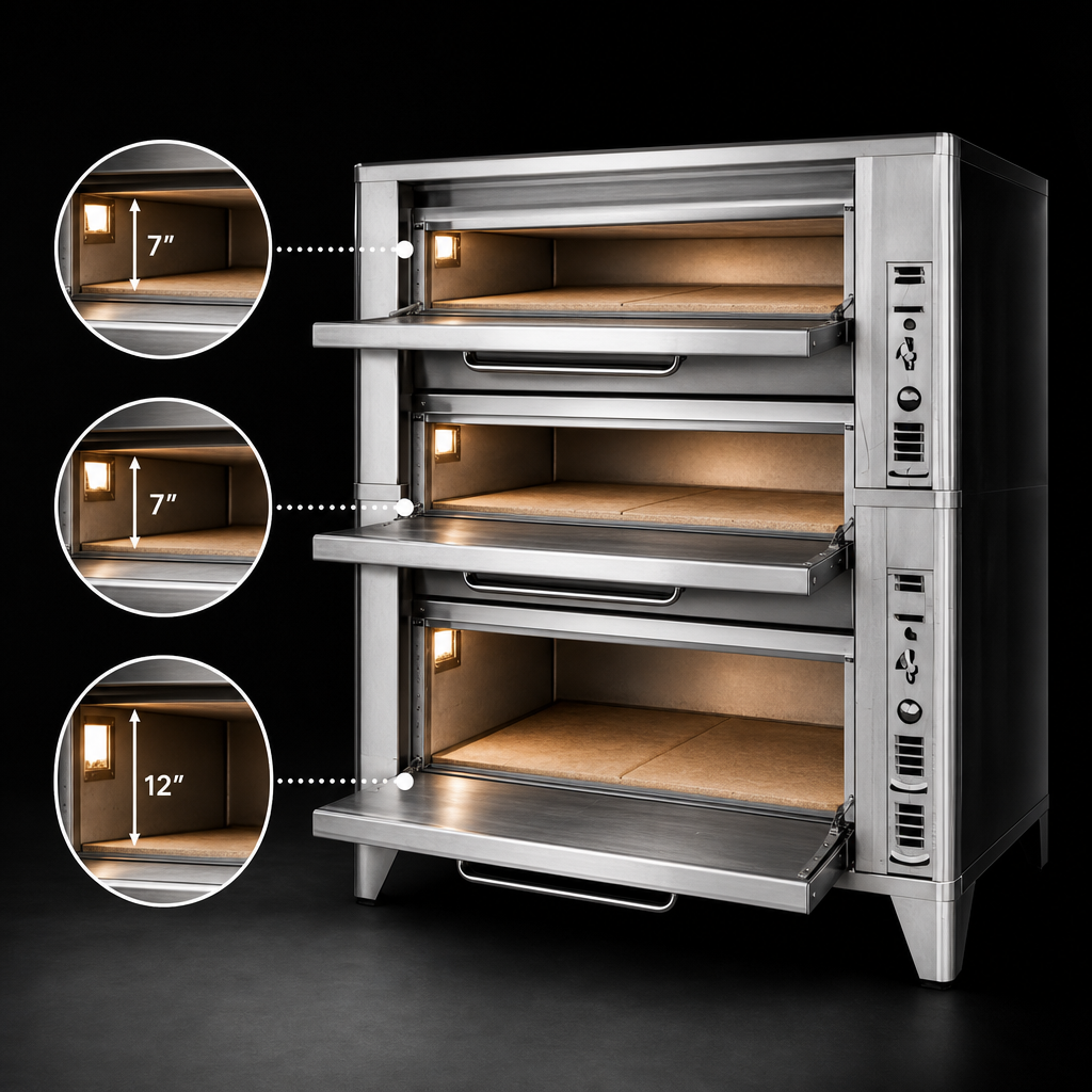 Three Baking Compartments