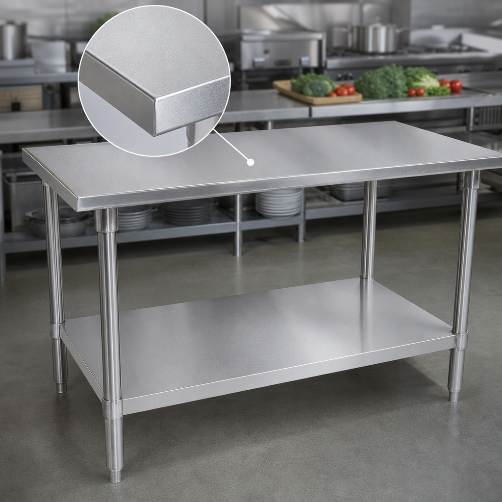 14-Gauge Stainless Steel Top