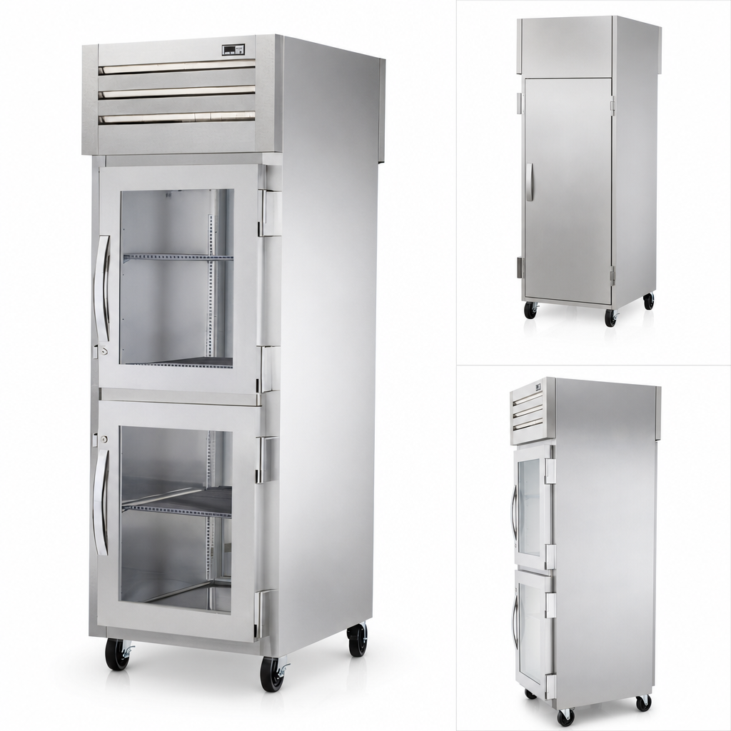 Front Glass and Rear Solid Door Combination