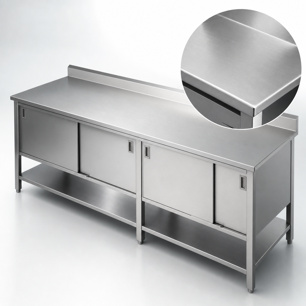 16-Gauge Stainless Steel Top