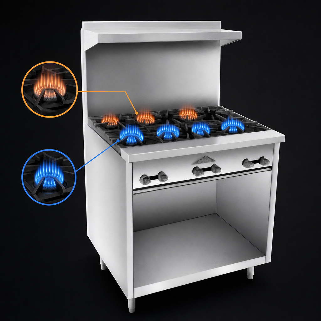 High-Output Burner Layout