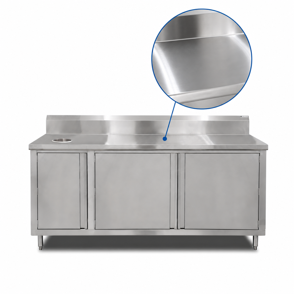14-Gauge Stainless Steel Top