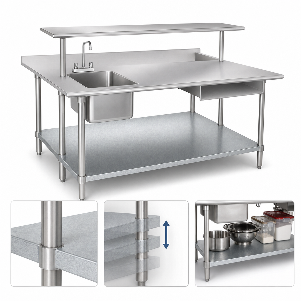 18-Gauge Galvanized Adjustable Undershelf