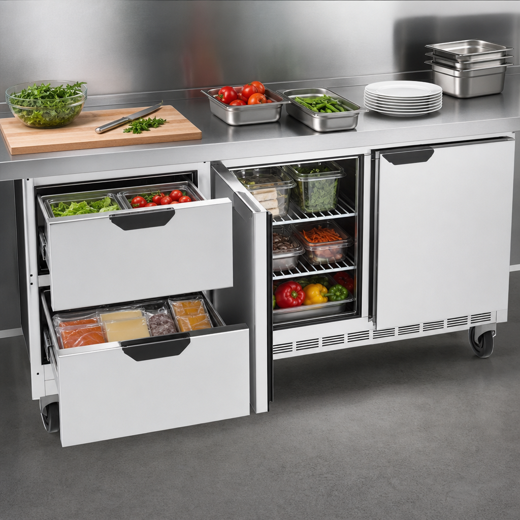 Mixed Door and Drawer Access