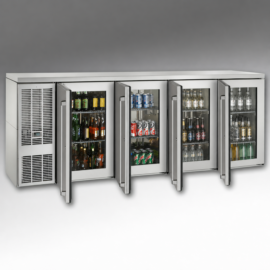 Four Locking Hinged Doors