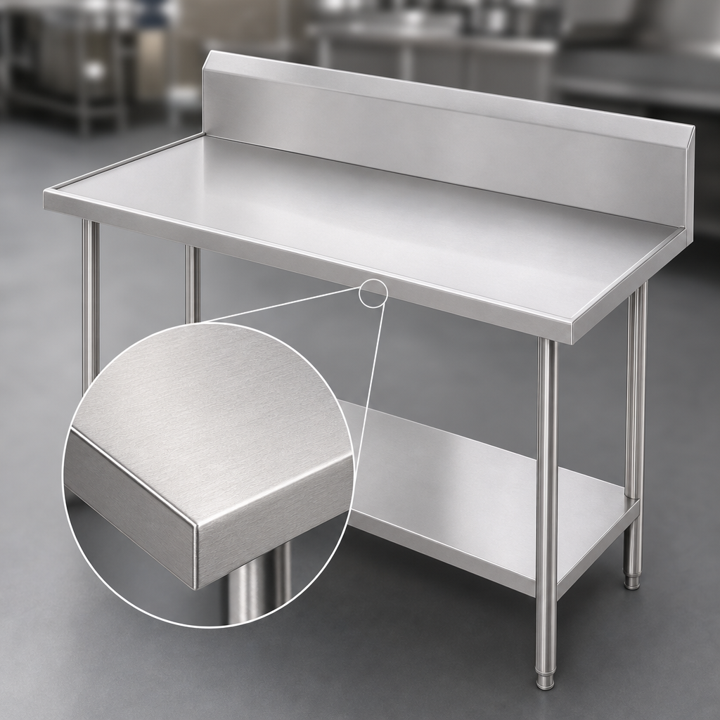 14-Gauge 304 Stainless Steel Top