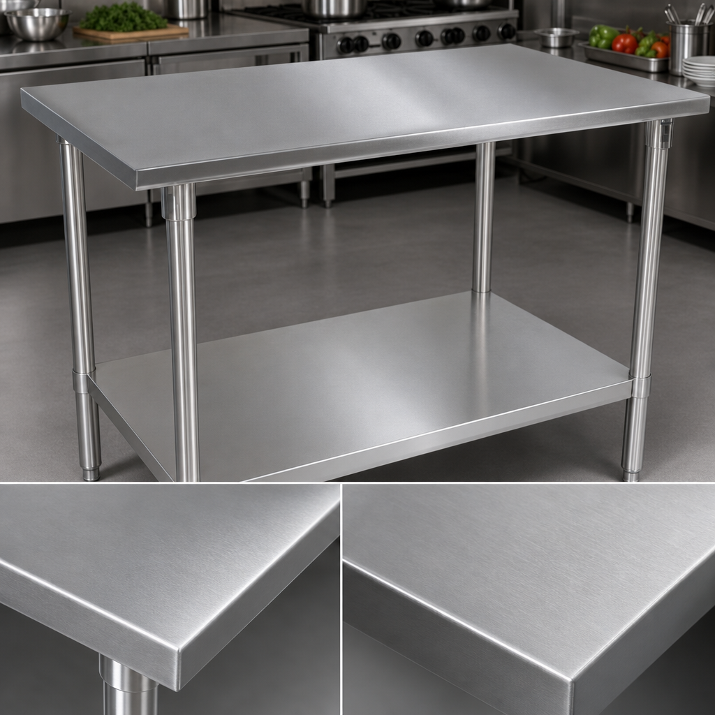 16 Gauge Stainless Steel Top