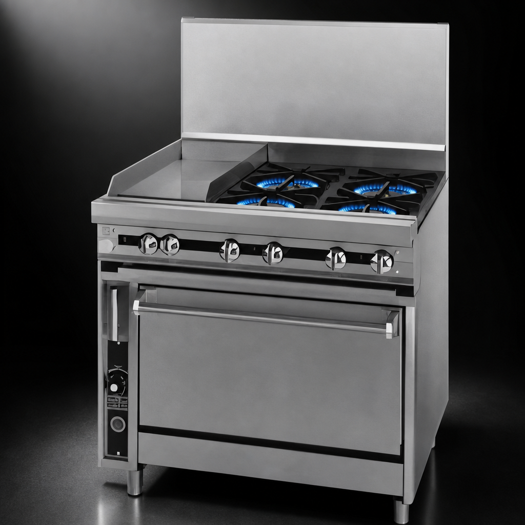 Four Open Burners