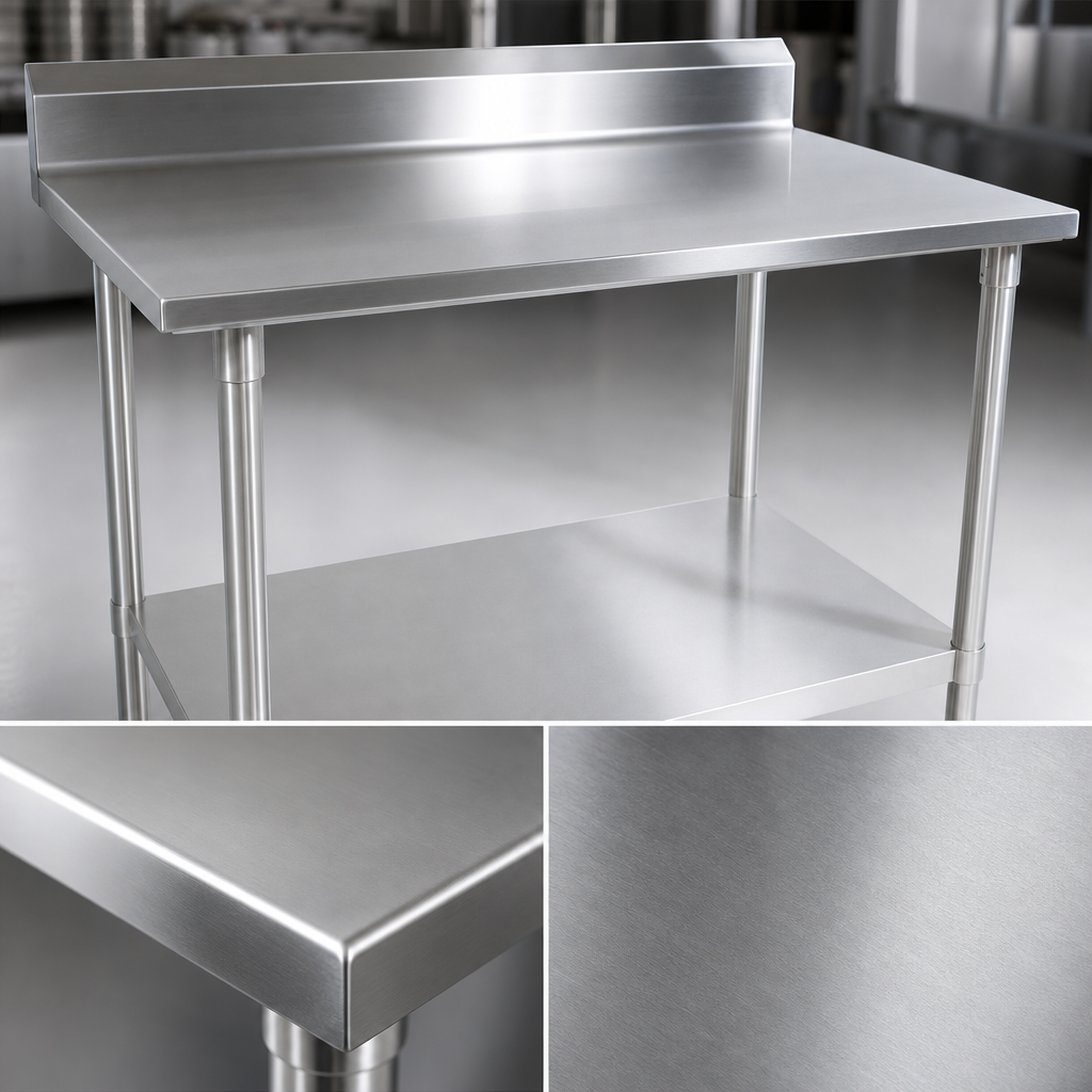 14-Gauge Stainless Steel Top