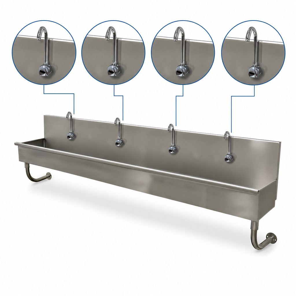 Four Electronic Faucets Included