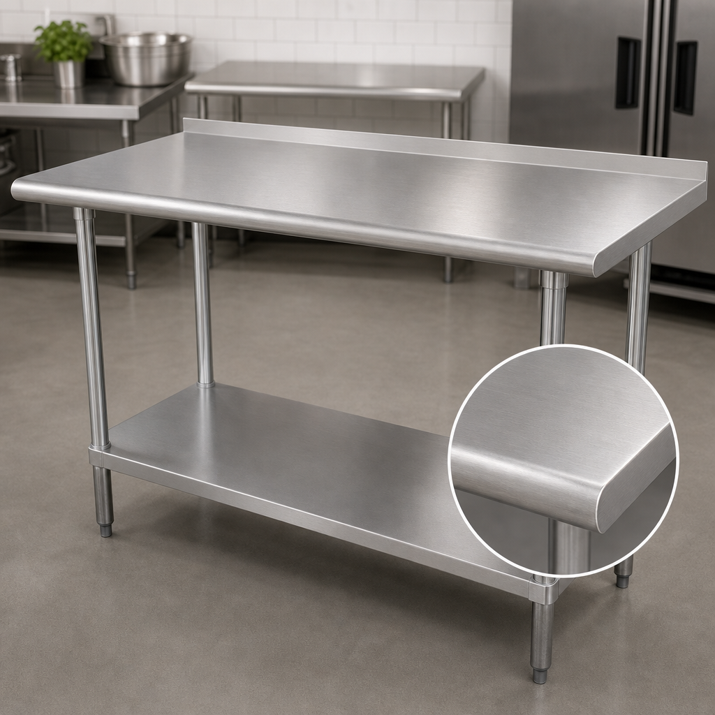 14-Gauge 304 Stainless Steel Top
