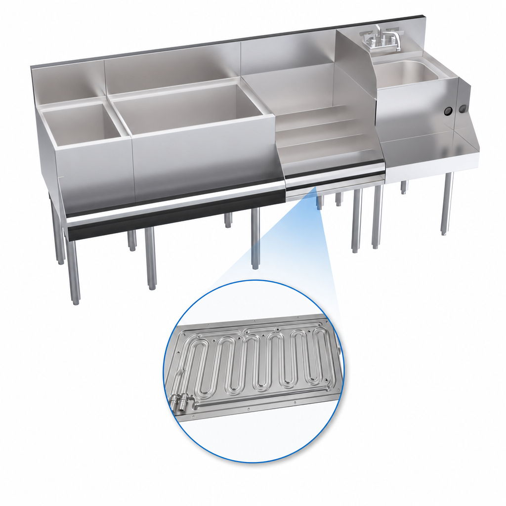 Built-In 10-Circuit Cold Plate