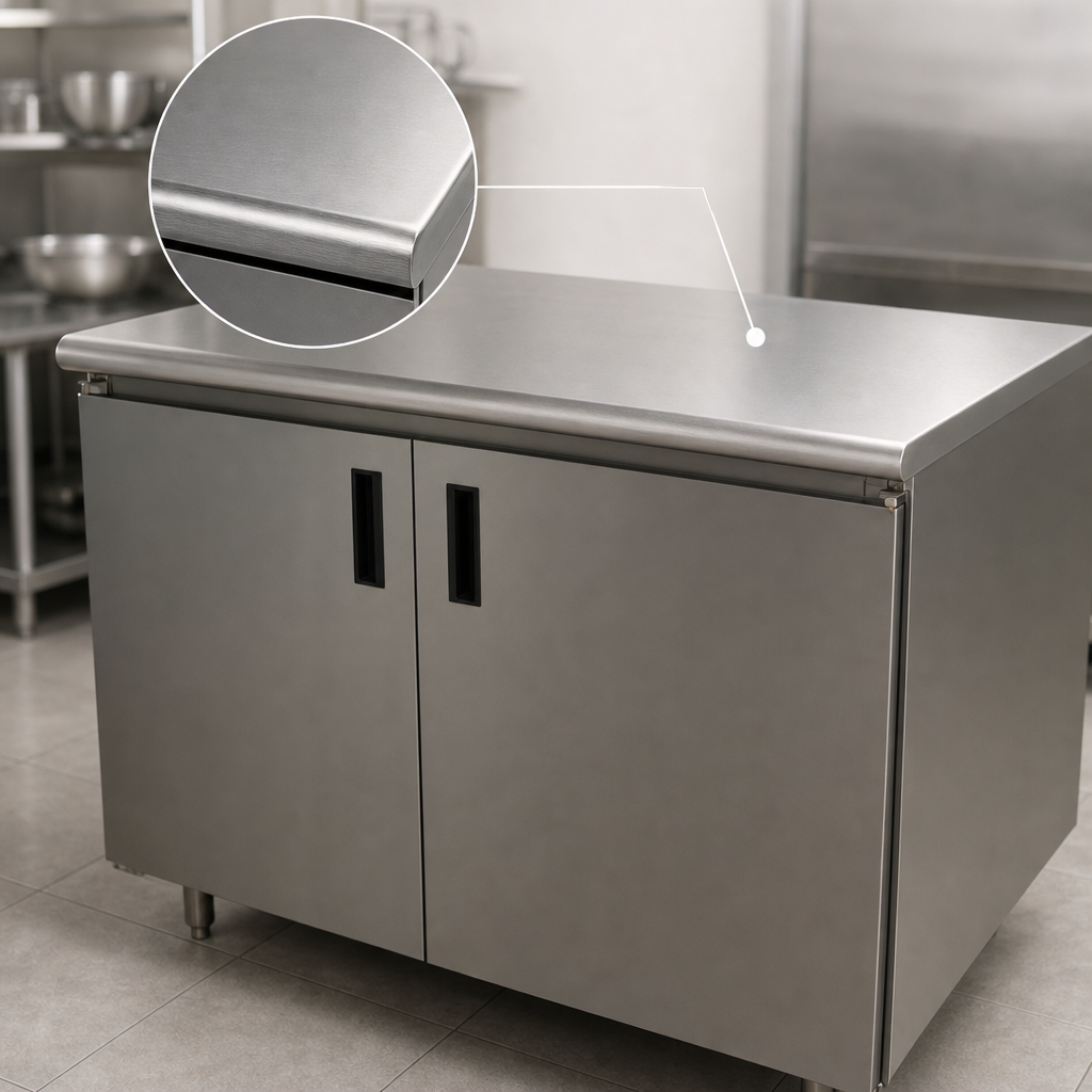 16-Gauge 304 Stainless Steel Top