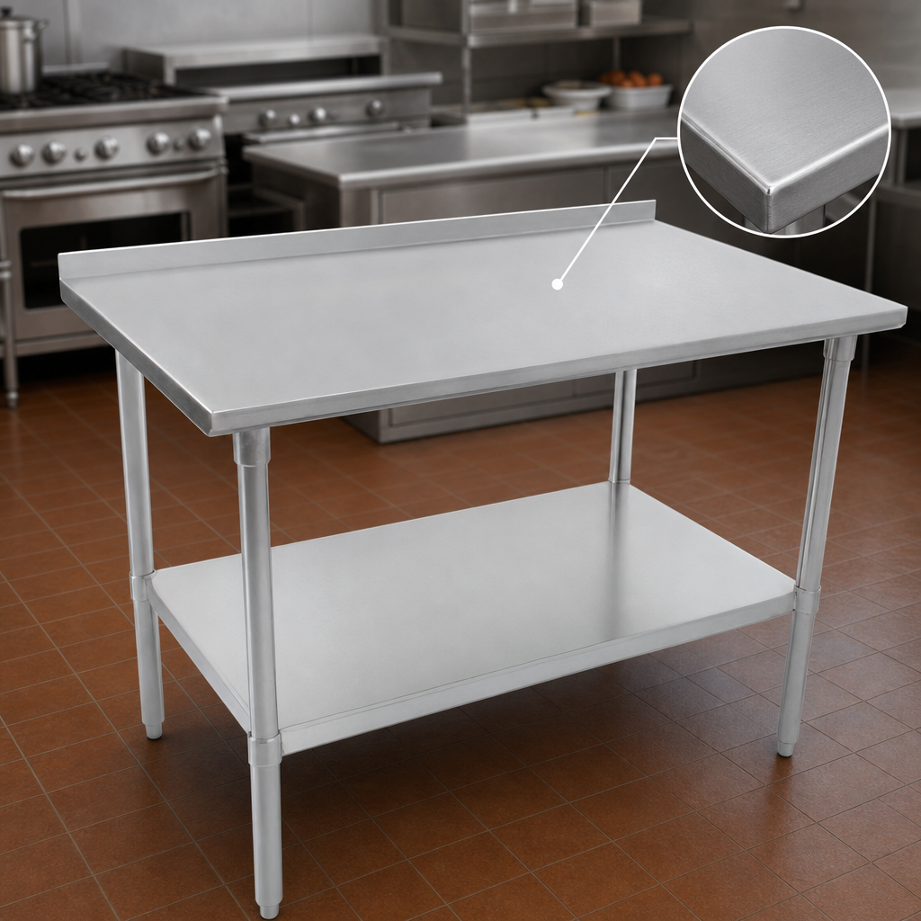 16-Gauge 300-Series Stainless Steel Top