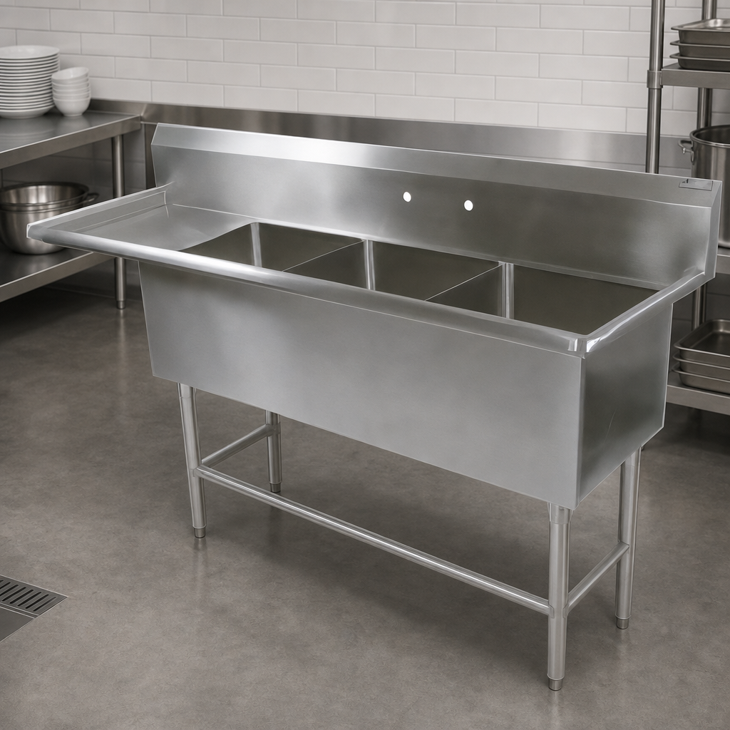 Three-Compartment Sink