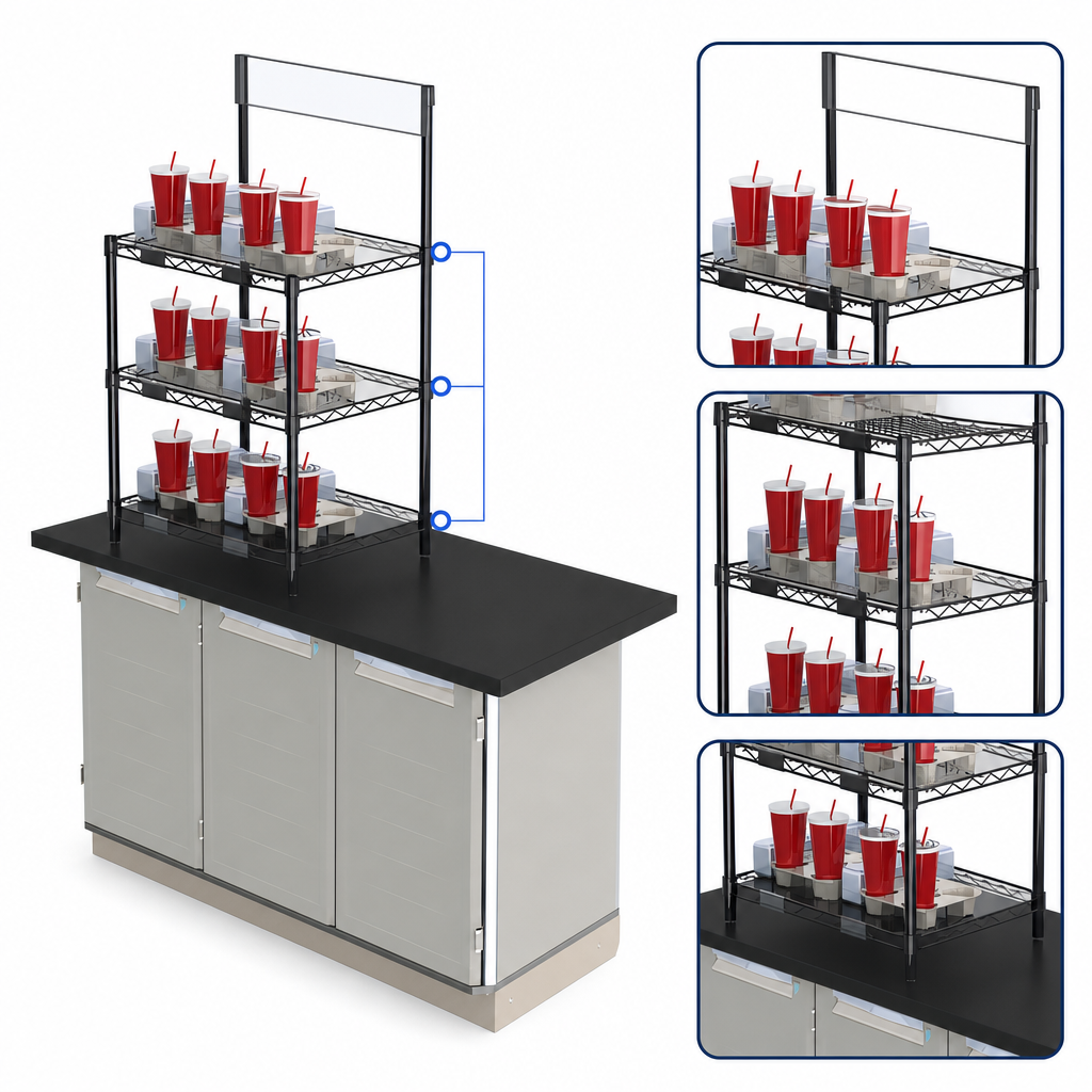Three Shelf Layout