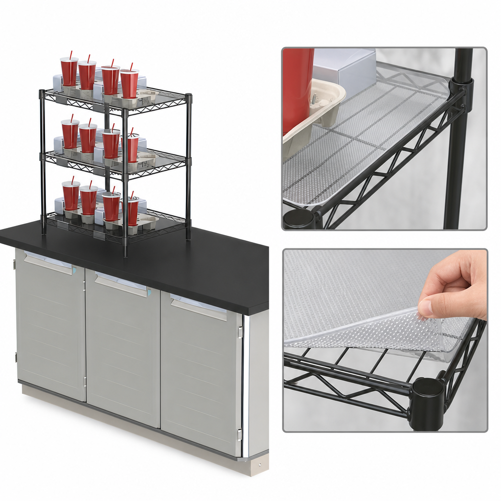 Clear Plastic Mat Shelf Inlays