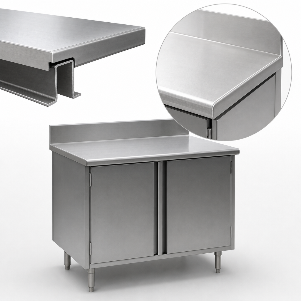 14-Gauge 304 Stainless Steel Top