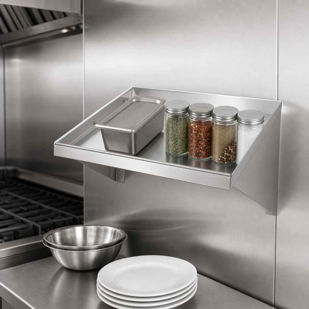 Slanted Wall Shelf Design