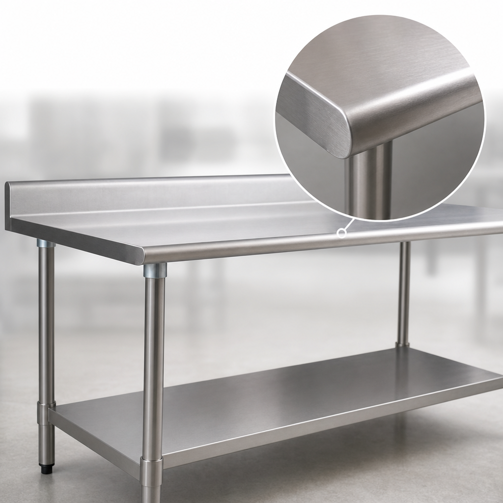 Heavy-Gauge 430 Stainless Steel Top