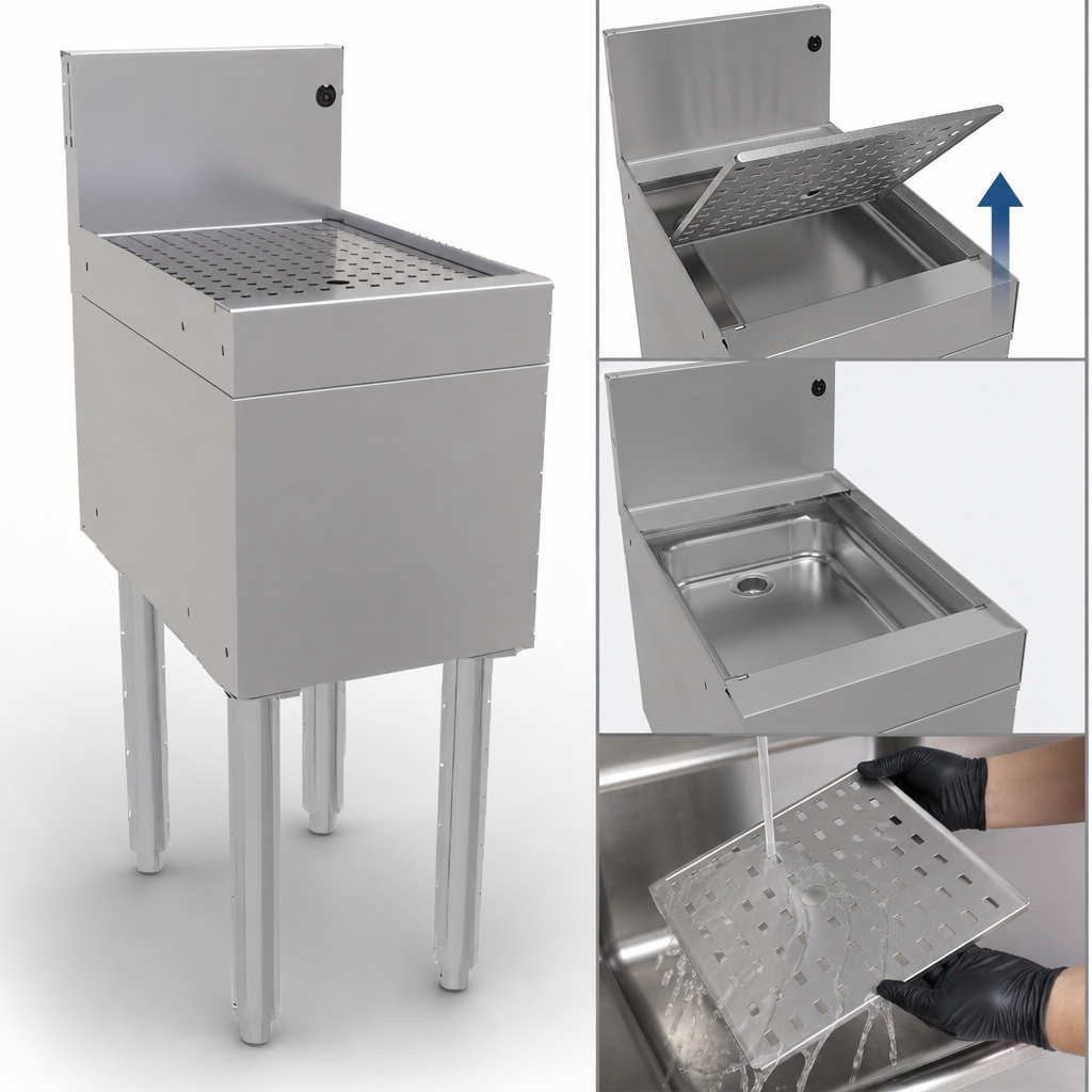 Drain Pan with Removable Perforated Insert