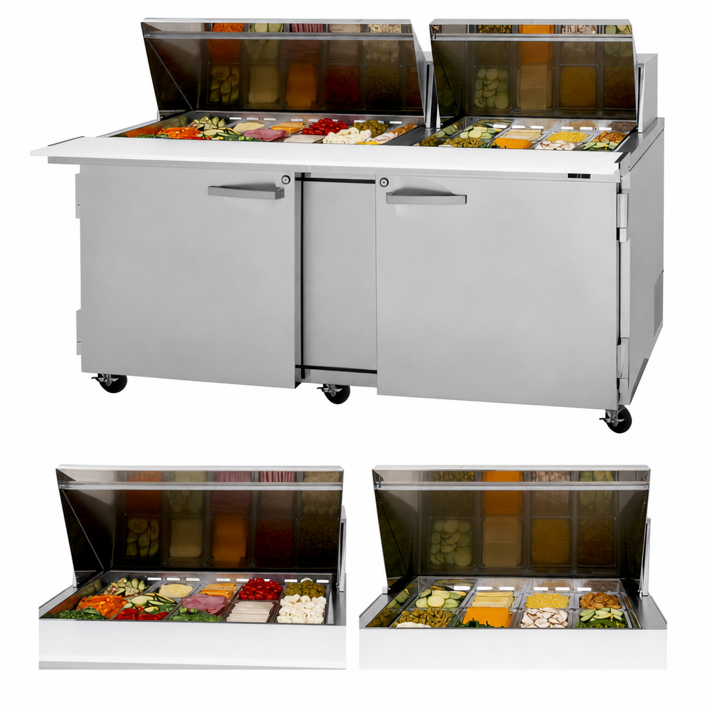 30-Pan Mega Top with (2) Hoods