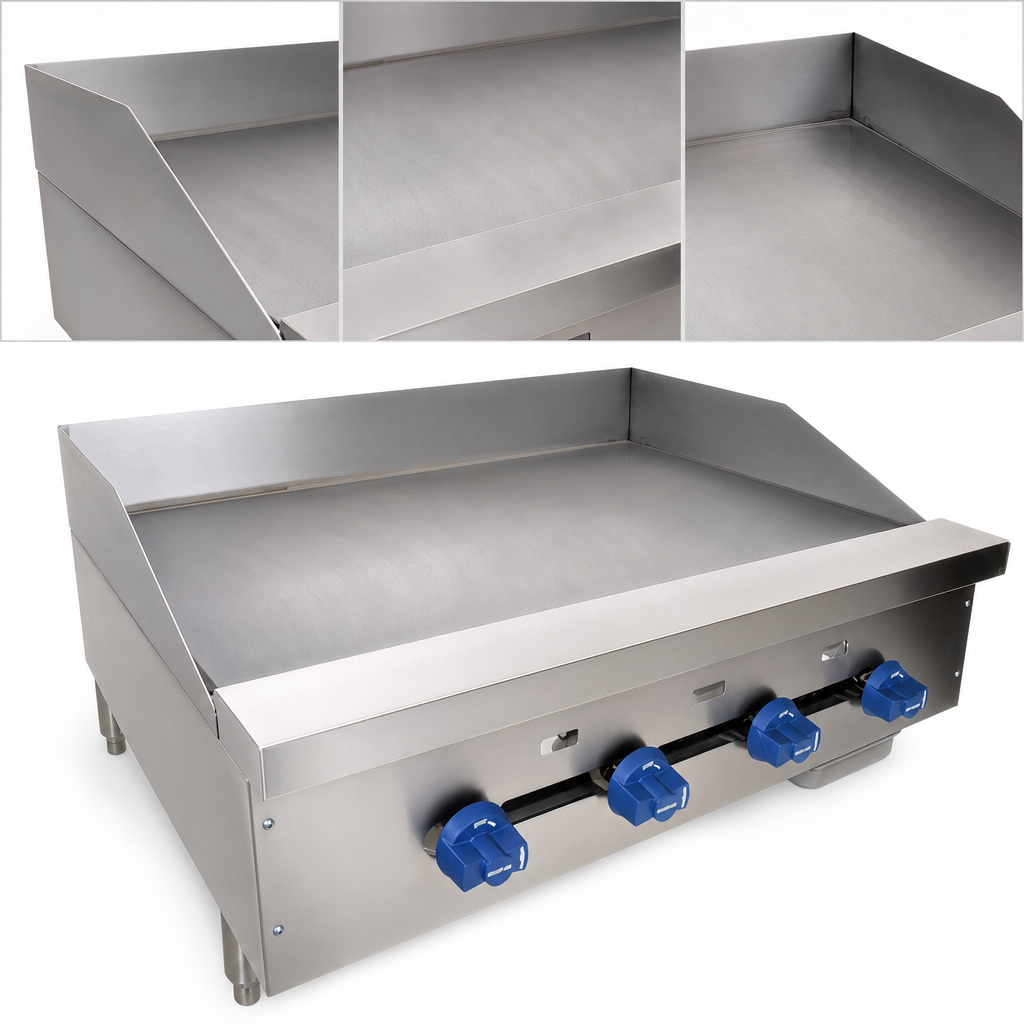 Large Smooth Steel Griddle Plate