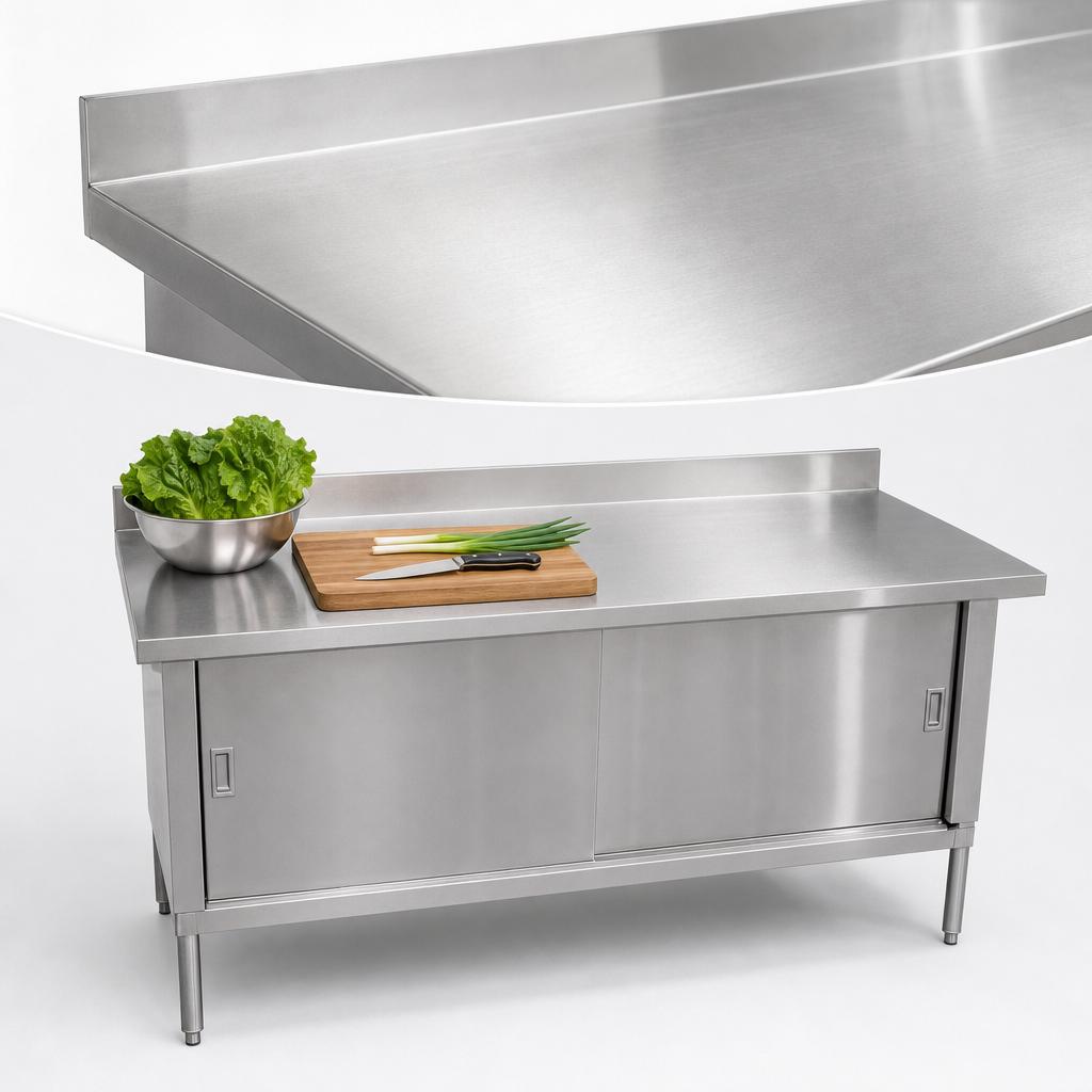 18-Gauge 304 Stainless Steel Top