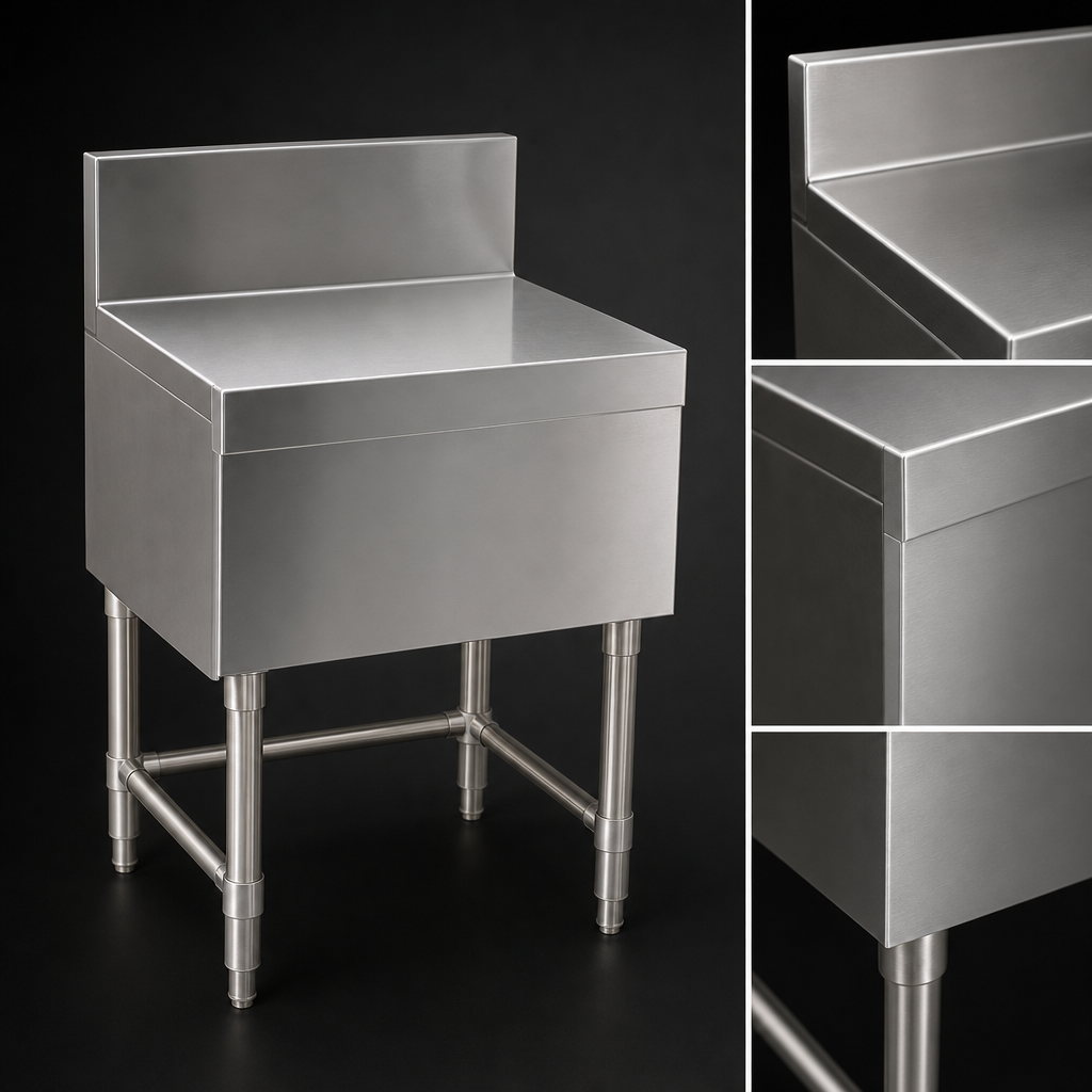 304 Stainless Steel Top, Front, and Ends