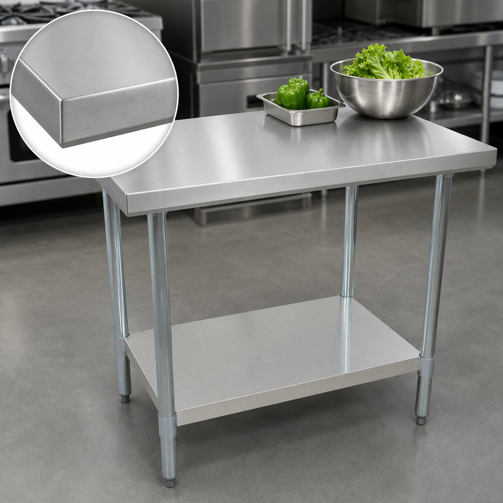 16-Gauge T-304 Stainless Steel Top