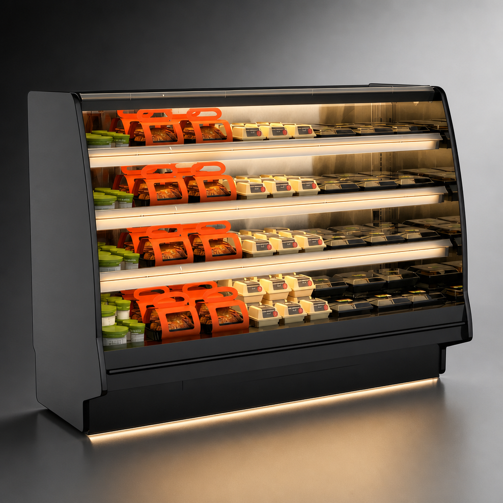 Three Solid Heated Shelves