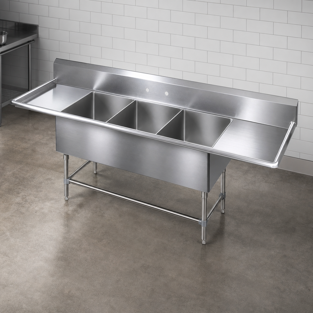16-Gauge Type 300 Stainless Steel Construction