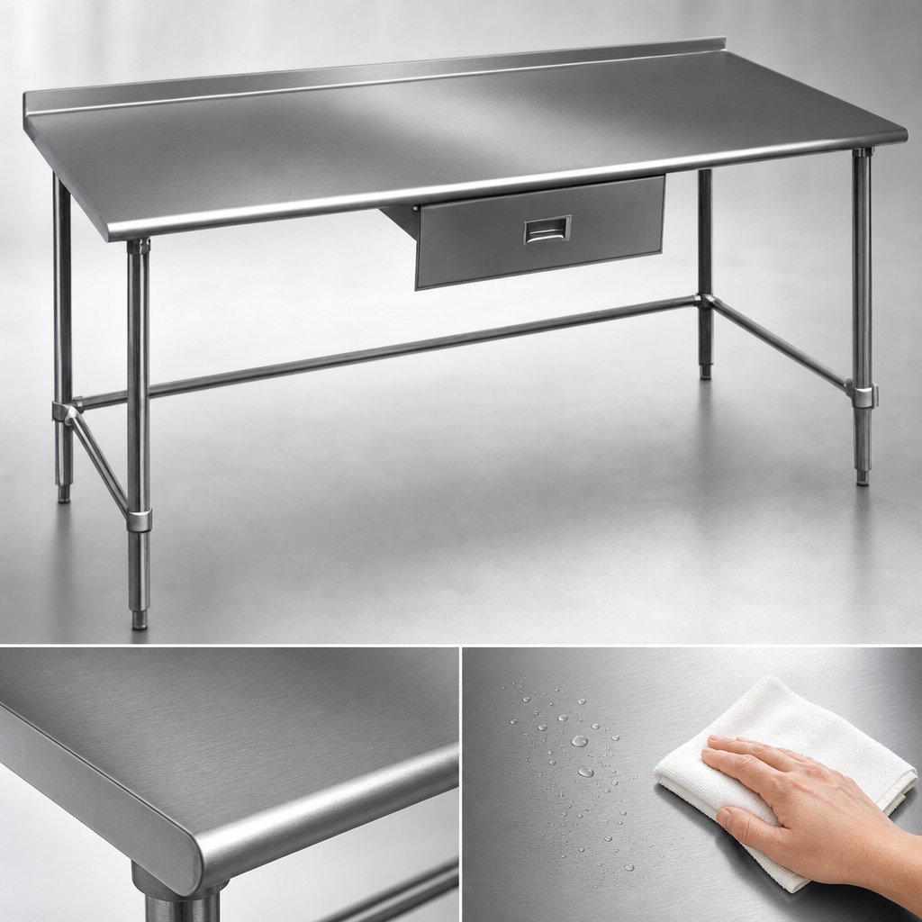 16-Gauge Stainless Steel Top