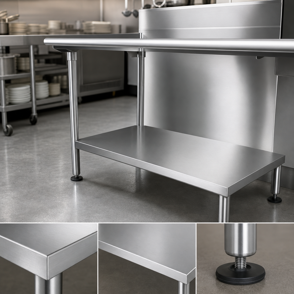 Heavy-Duty Stainless Steel Shelf