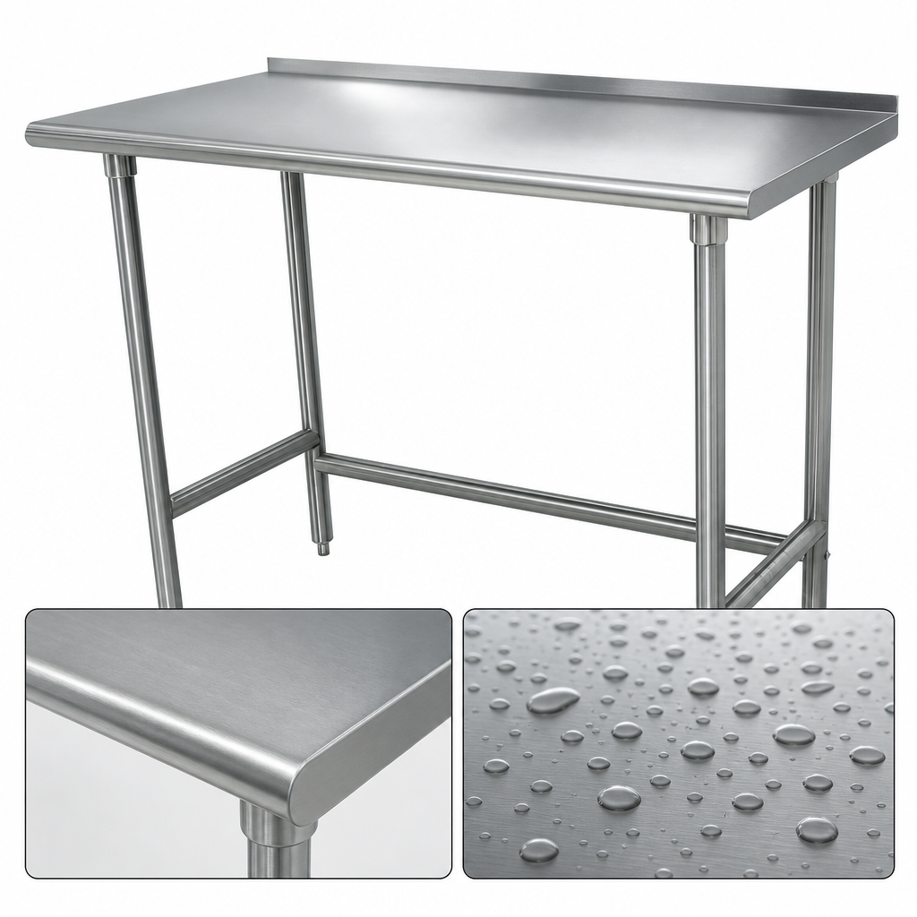 16-Gauge 304 Stainless Steel Top
