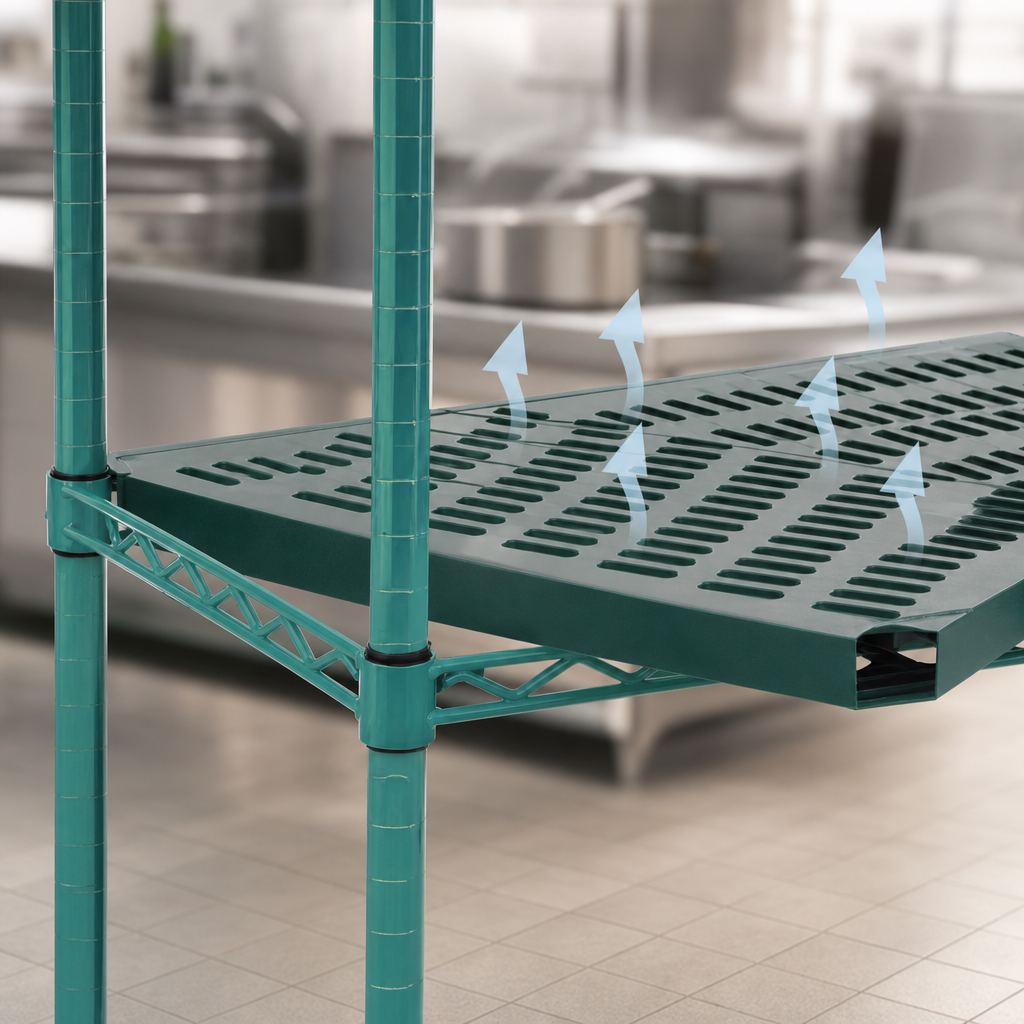 Louvered Shelf Surface